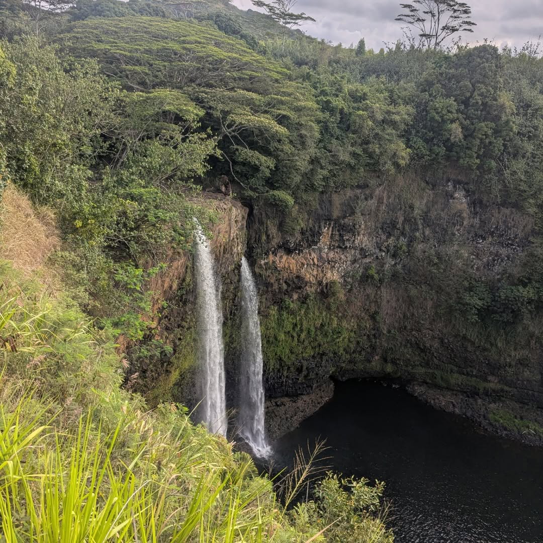 A waterfall in Kauai, Hawaii