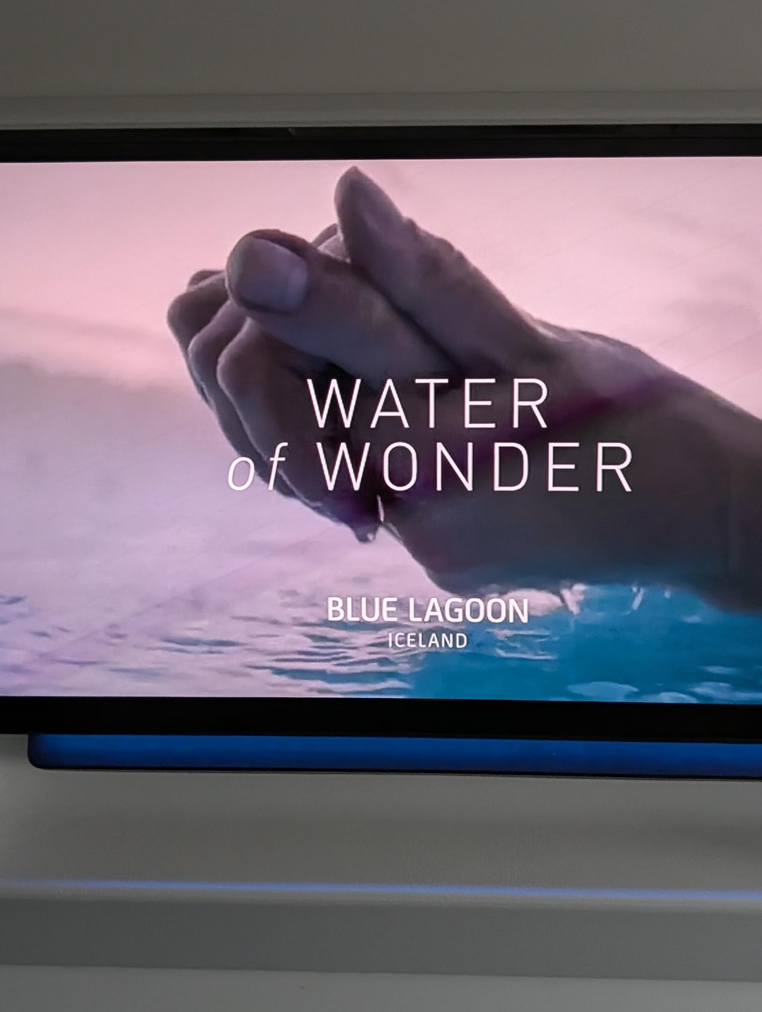 A Blue Lagoon 'Water of Wonder' advertisement seen in Iceland